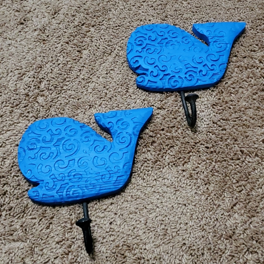 Wooden whale hooks🏷